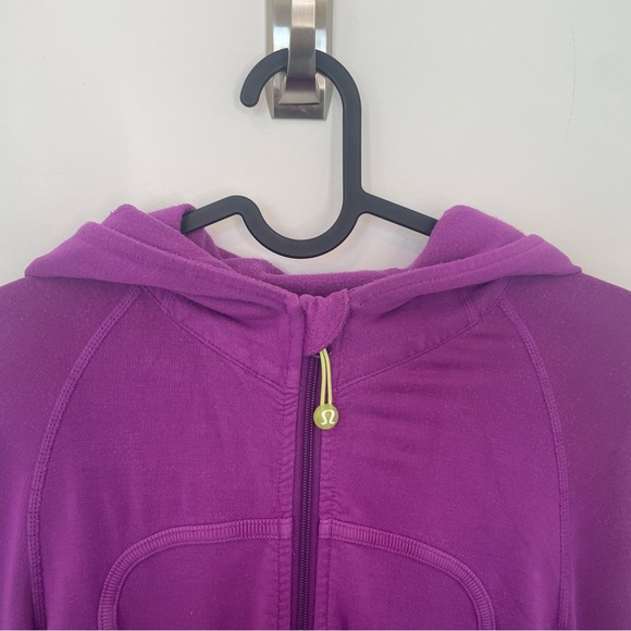Lululemon Vintage Scuba Full Zip up Hoodie Stretch French Terry Vibrant Purple 4 - Picture 3 of 6